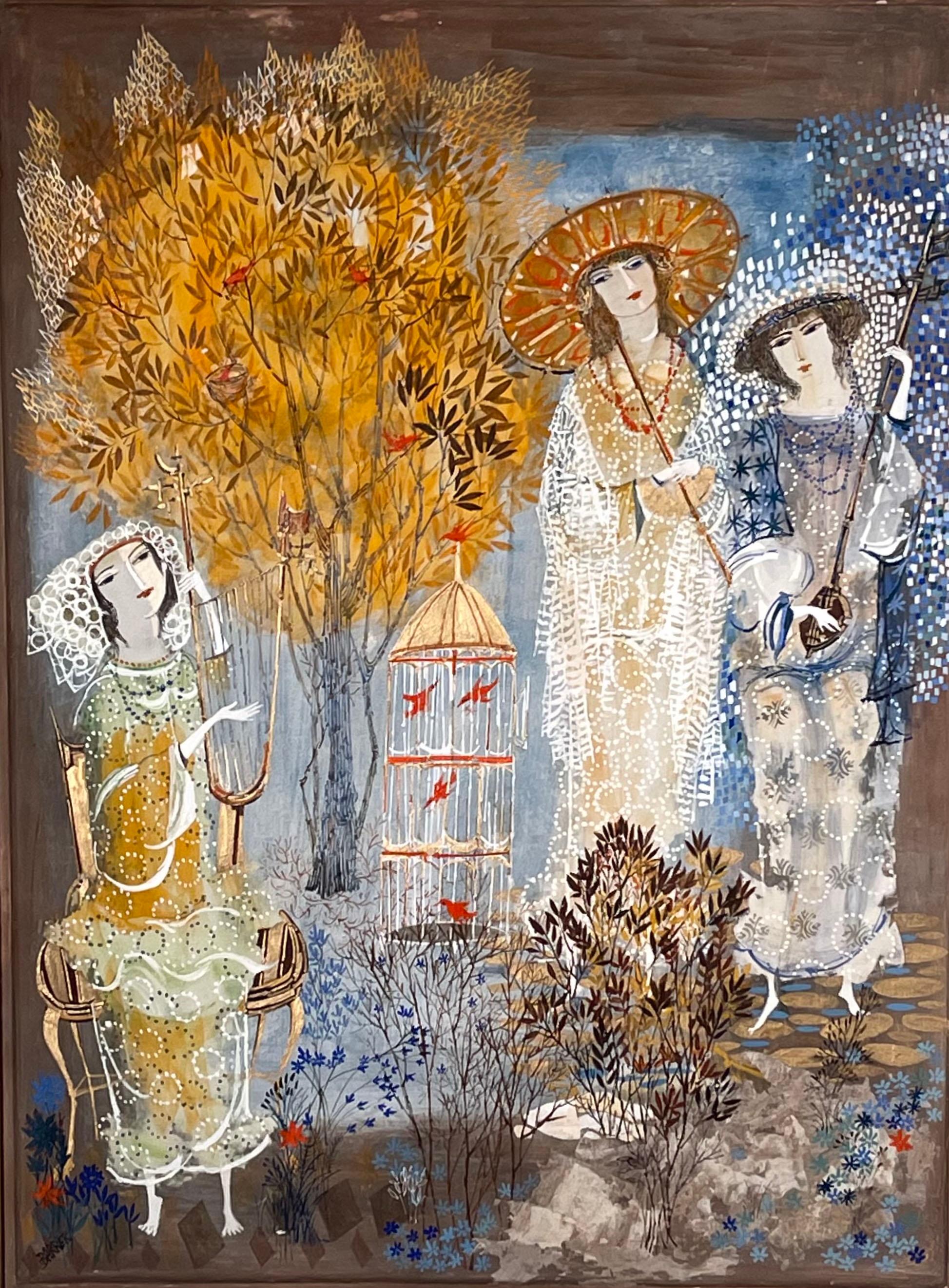 Gertrude Barrer Figurative Painting - THE THREE GRACES