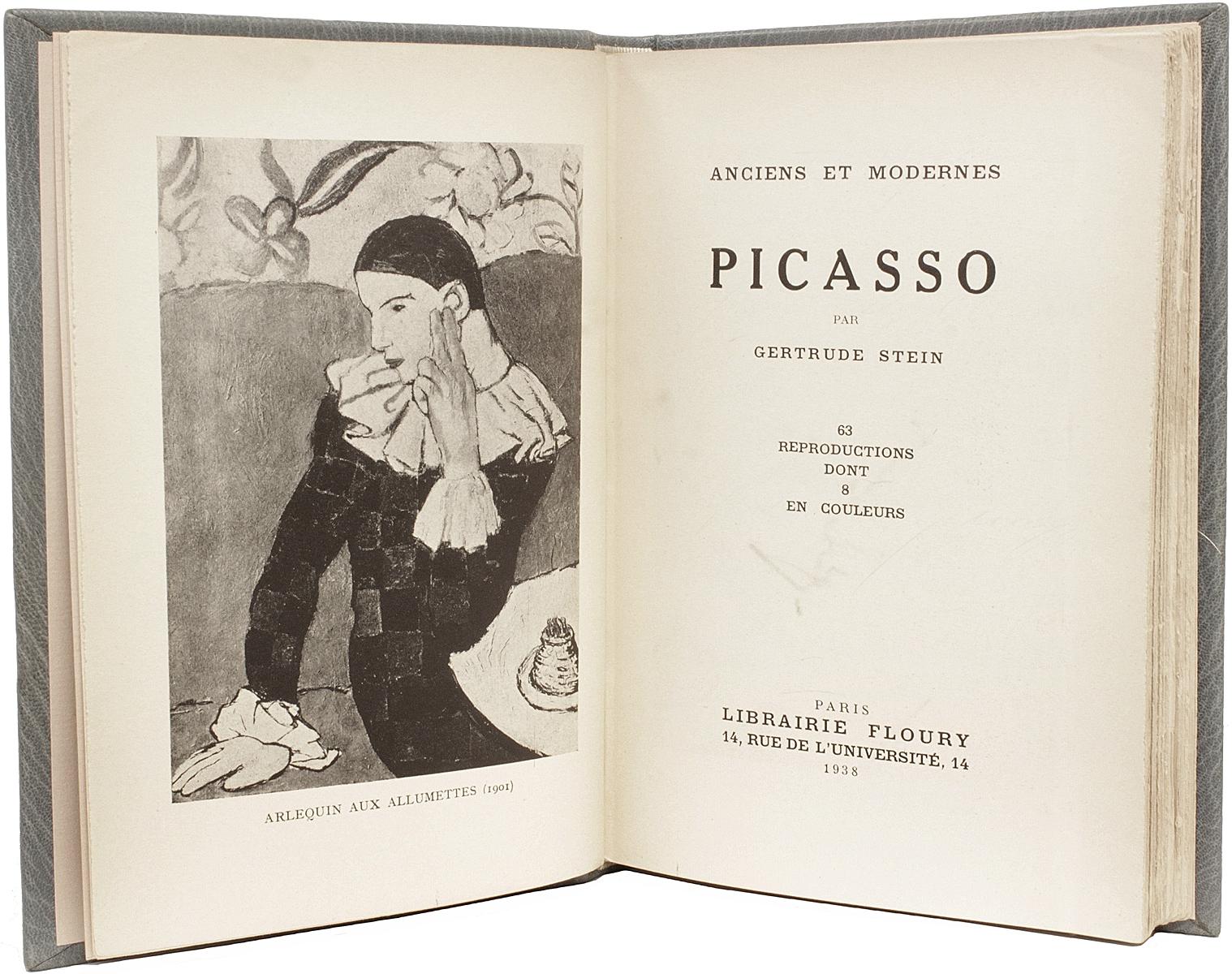 Mid-20th Century Gertrude Stein Anciens et Modernes Picasso, First Edition Presentation Copy 1938 For Sale