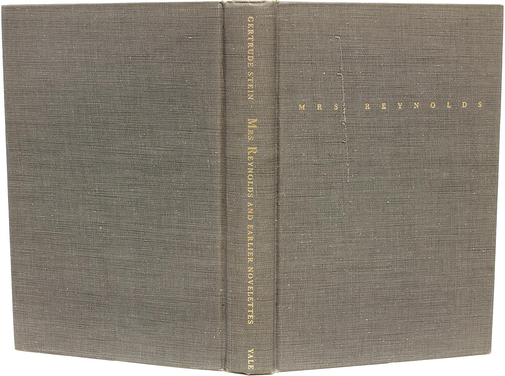 American Gertrude Stein, Mrs. Reynolds. Inscribed by Alice Toklas, First Edition 1952 For Sale