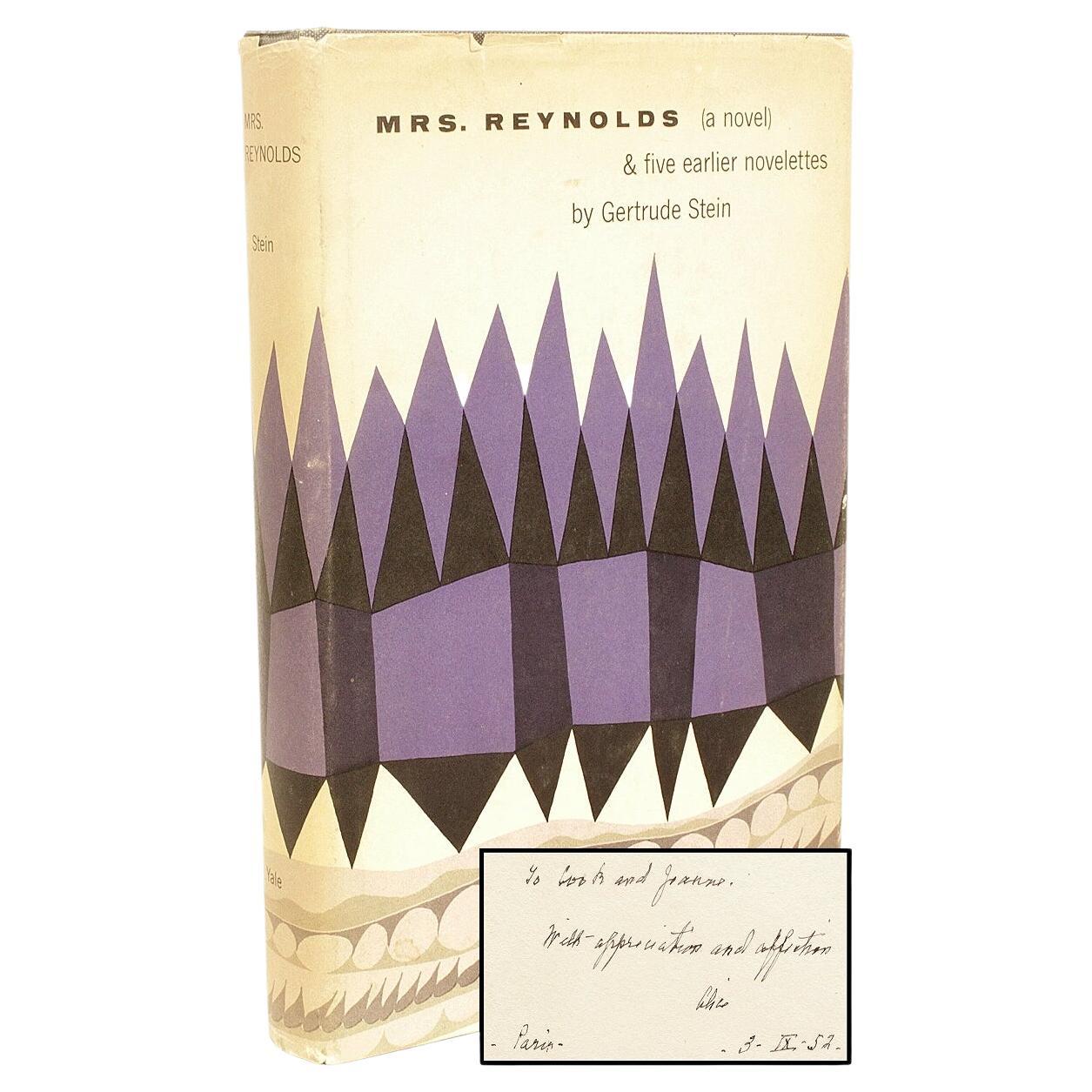 Gertrude Stein, Mrs. Reynolds. Inscribed by Alice Toklas, First Edition 1952