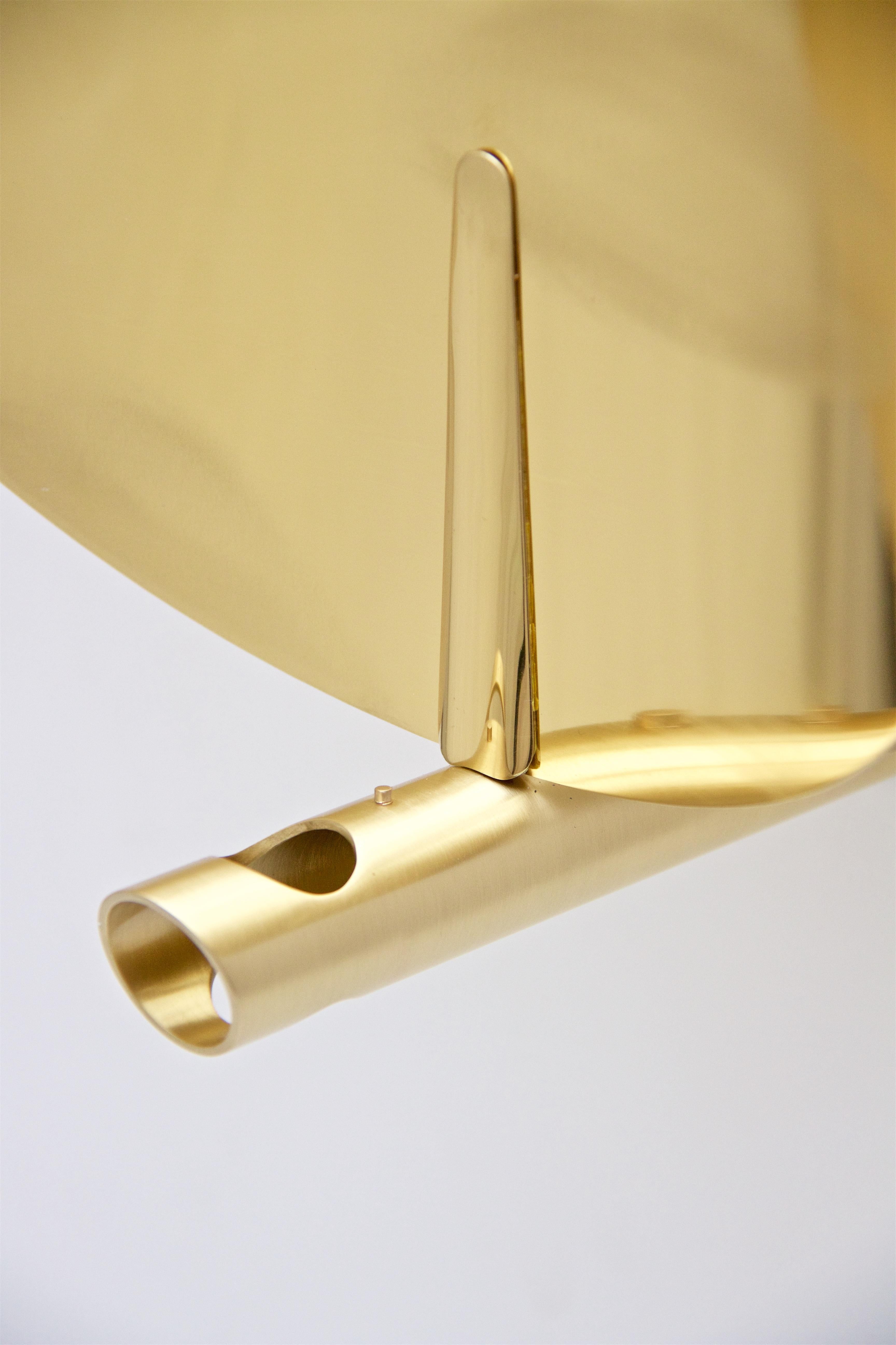 Brass Gertrude Wall Sconce For Sale