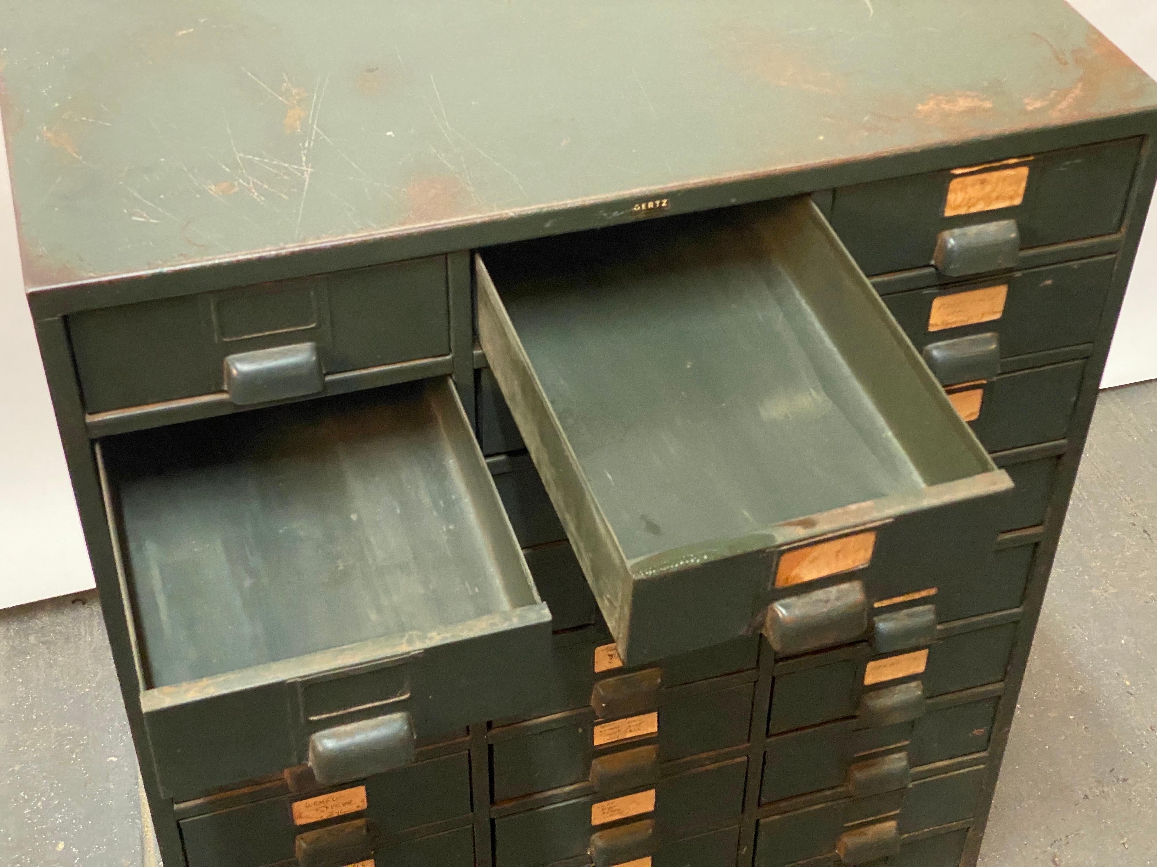 Gertz Industrial Era 27 Drawer Steel File Cabinet 5