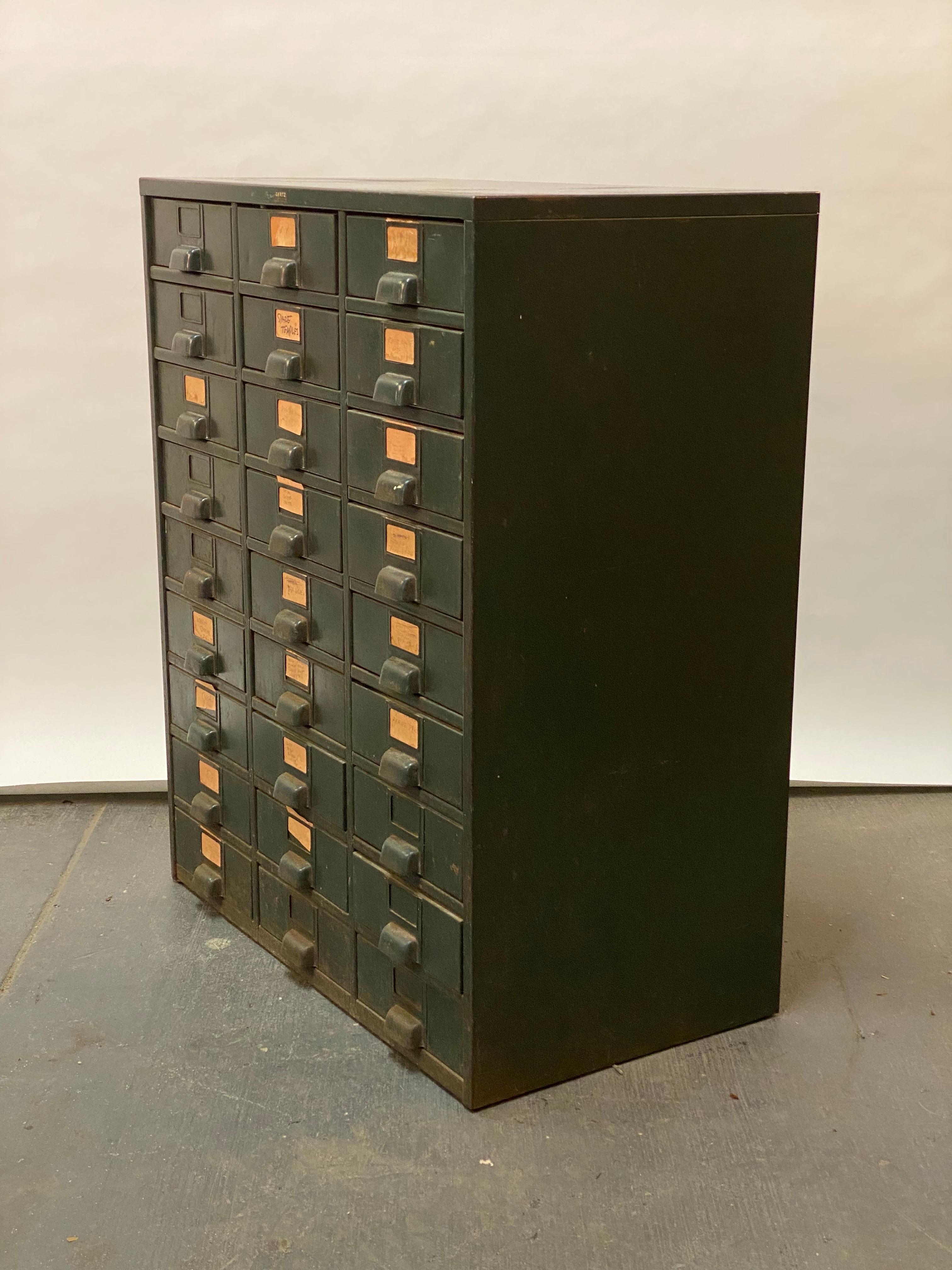 30 drawer metal cabinet