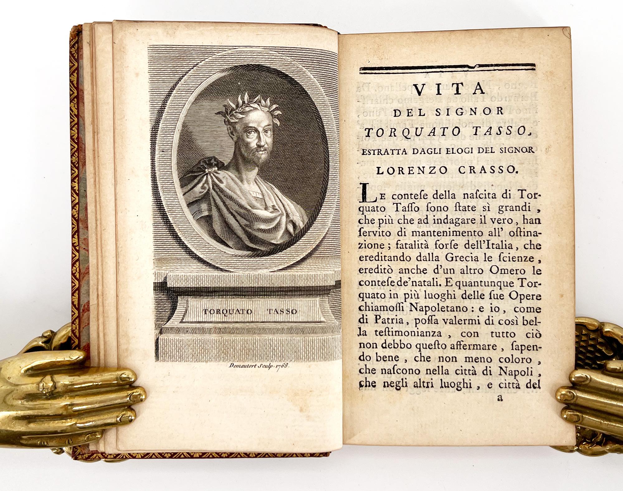 Gerusalemme Liberata par Torquato Tasso - Elegance de l'édition de poche française du 18ème C. Bon état - En vente à Middletown, NY