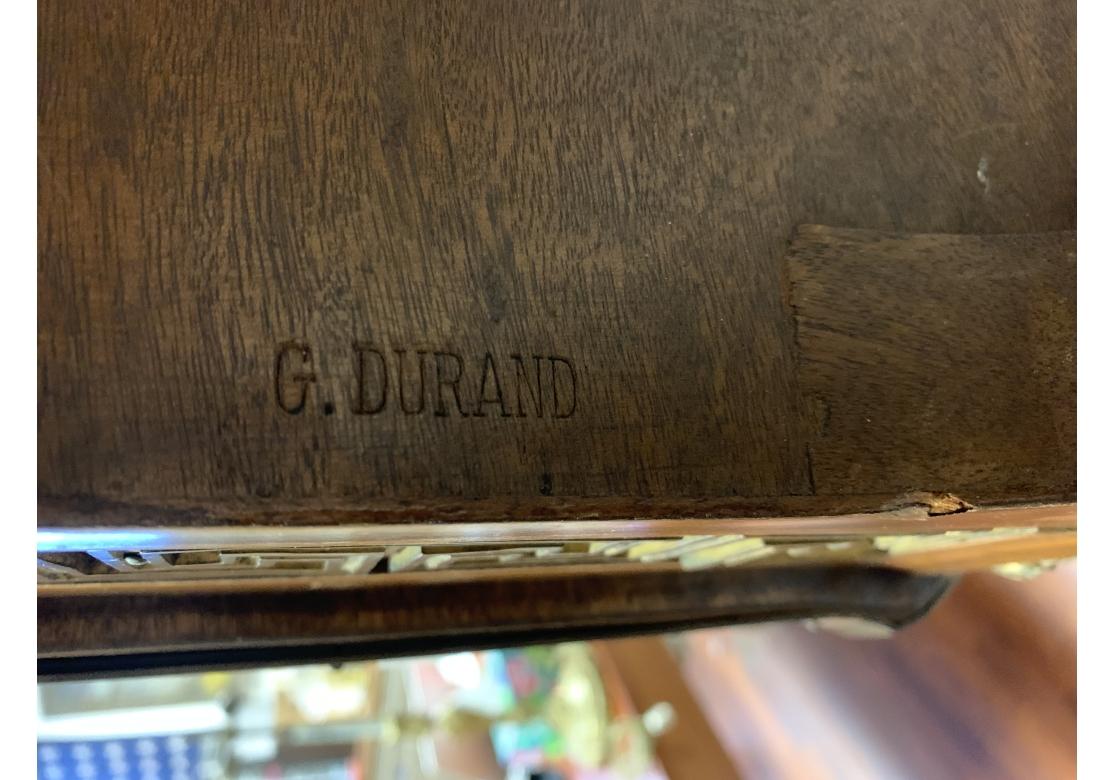 Gervais Durand (1839-1920) Rare table d'appoint montée sur bronze signée en vente 9