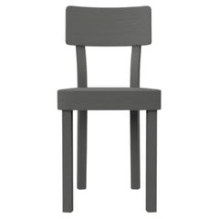 Gervasoni Black Chair in Beech Grey Lacquered by Paola Navone