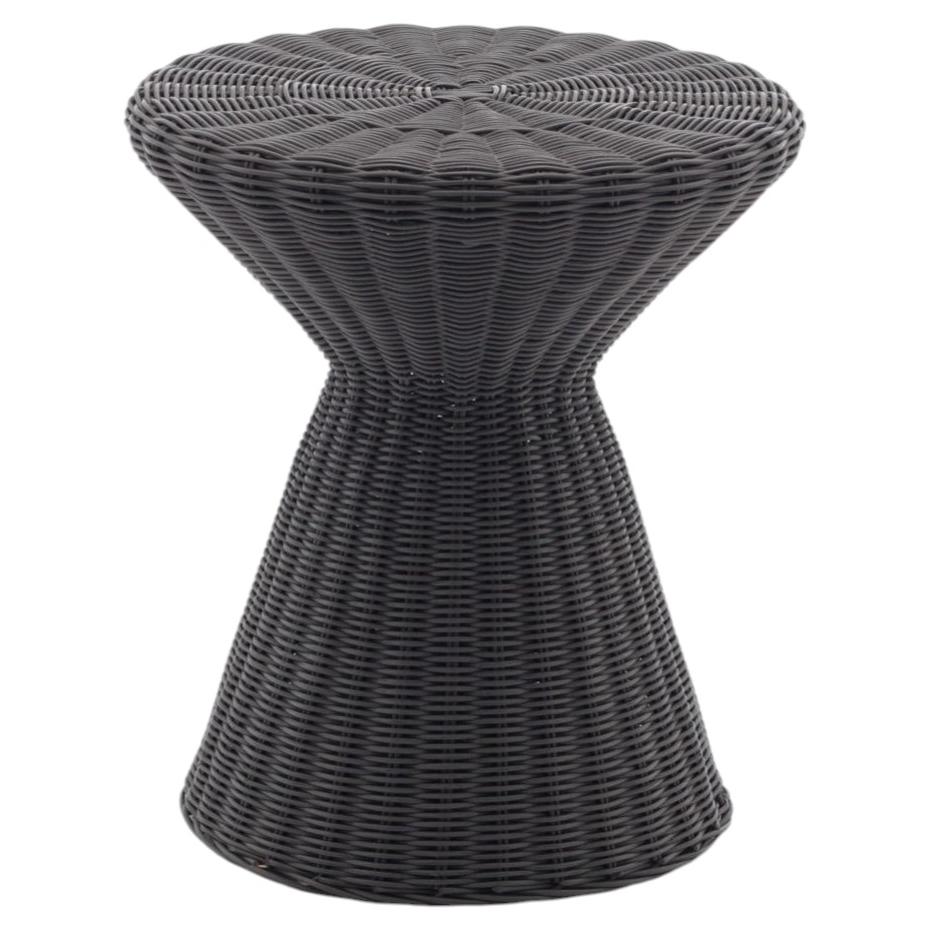 Mesa baja / puf Gervasoni Bolla 12 - diseño Michael Sodeau - Negro en venta
