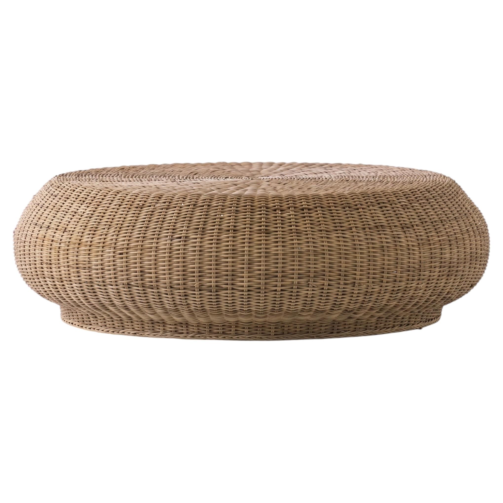 Gervasoni Bolla 15 Table basse / Pouf - design Michael Sodeau - Naturel en vente