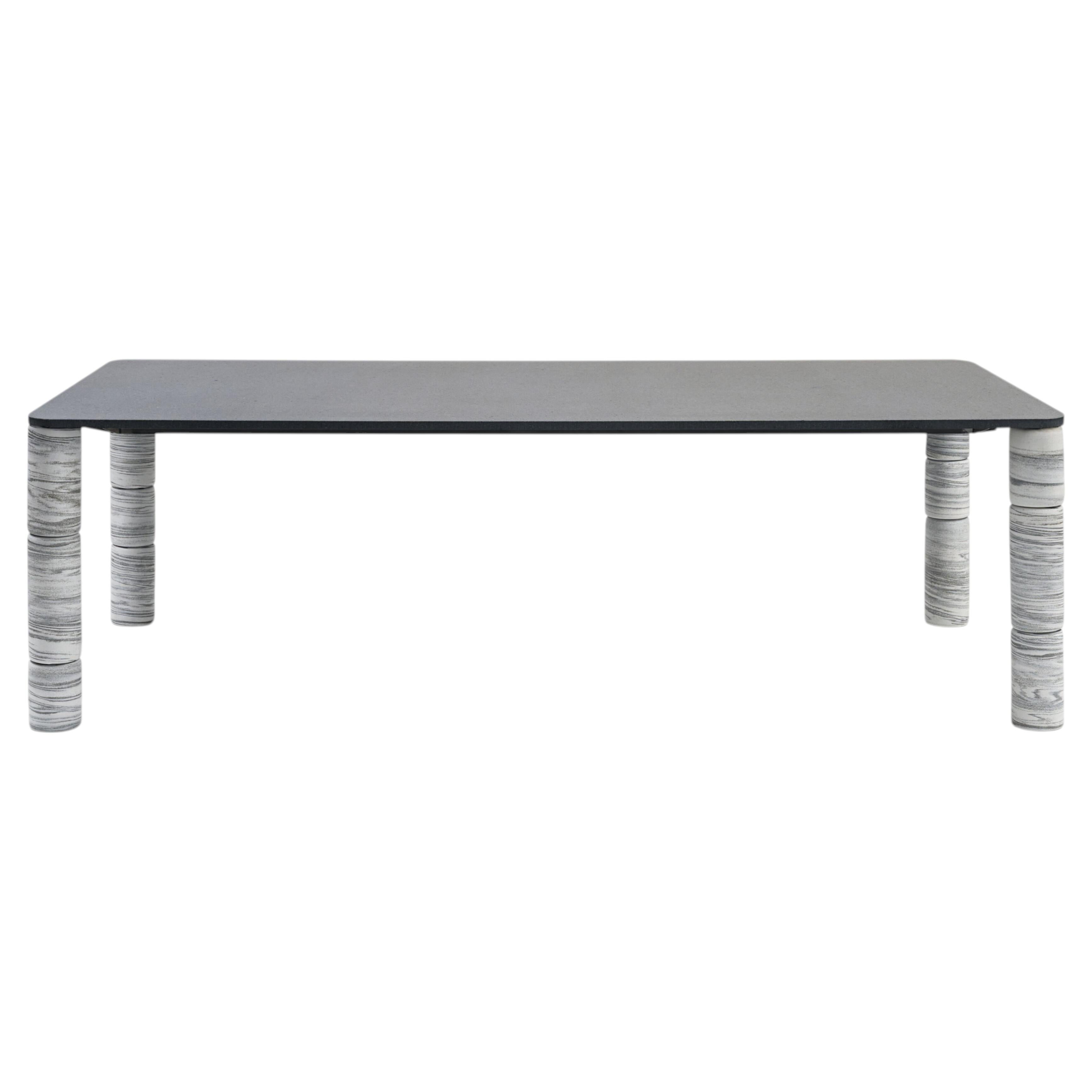 Gervasoni Brick 143 Rectangular Table – design Paola Navone - Lava stone