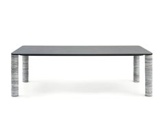 Gervasoni Brick 144 Rectangular Table – design Paola Navone - Lava stone