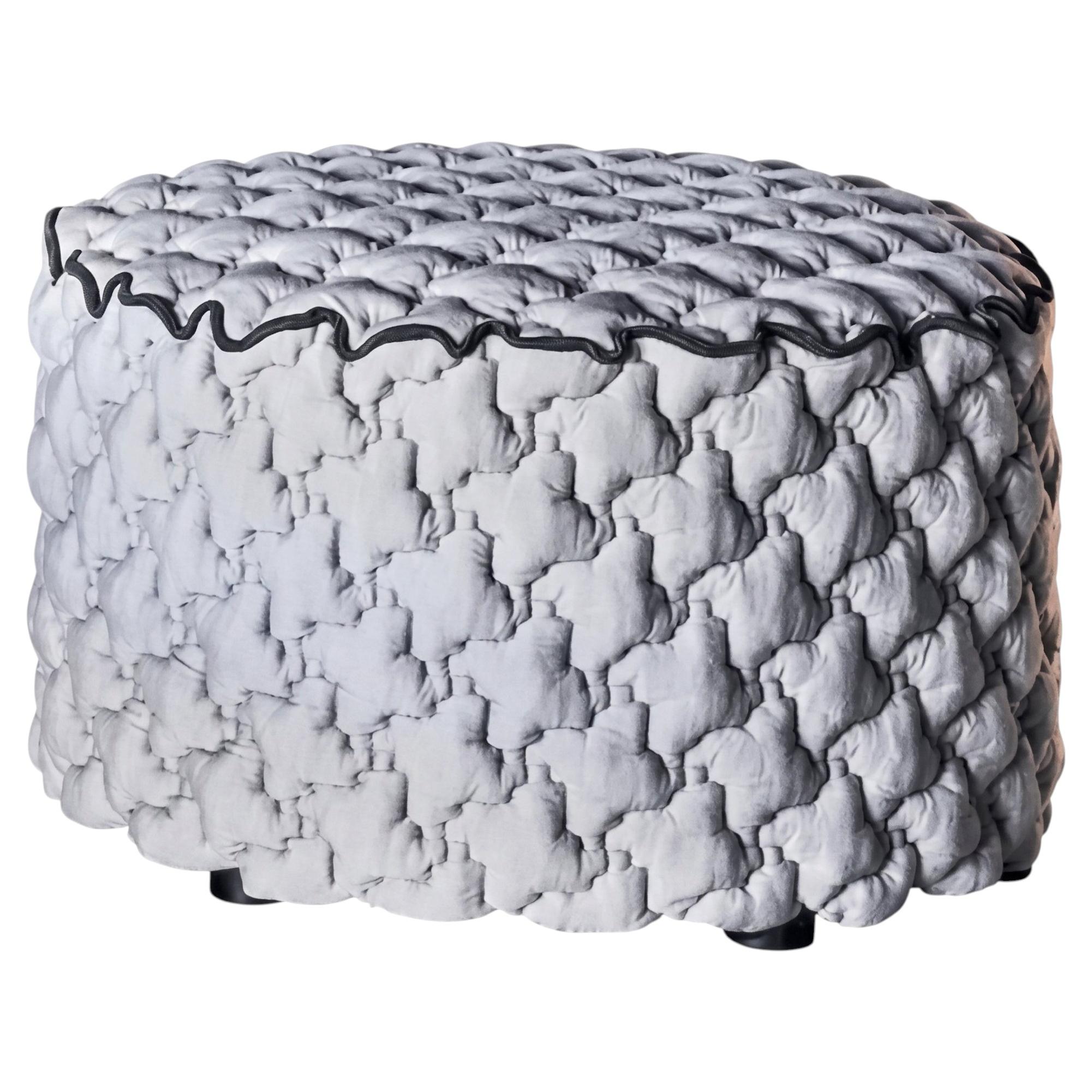 Gervasoni Brick 18 Pouf / Ottoman – design Paola Navone - 3d grigio For Sale
