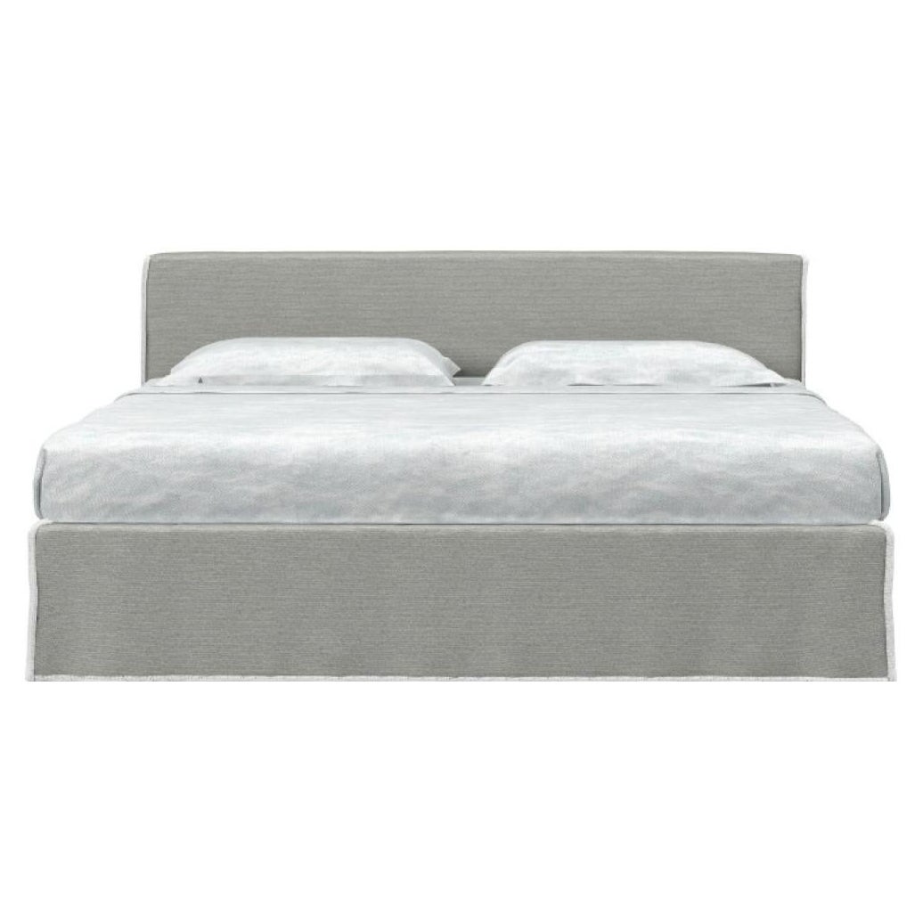 Letto King orientale Brick 80 di Gervasoni con rivestimento Monet di Paola Navone
