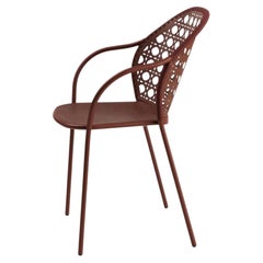 Gervasoni BRISE 24 Silla de exterior con reposabrazos - Federica Biasi - Oxido