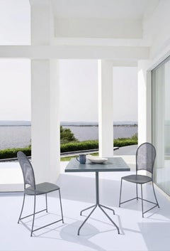 Gervasoni BRISE 38 Square outdoor Dining Table - Federica Biasi - Slate