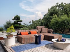 Gervasoni BRISE 43 Round Side Table – Federica Biasi - Blue