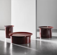 Gervasoni BRISE 43 Round Side Table – Federica Biasi - Red