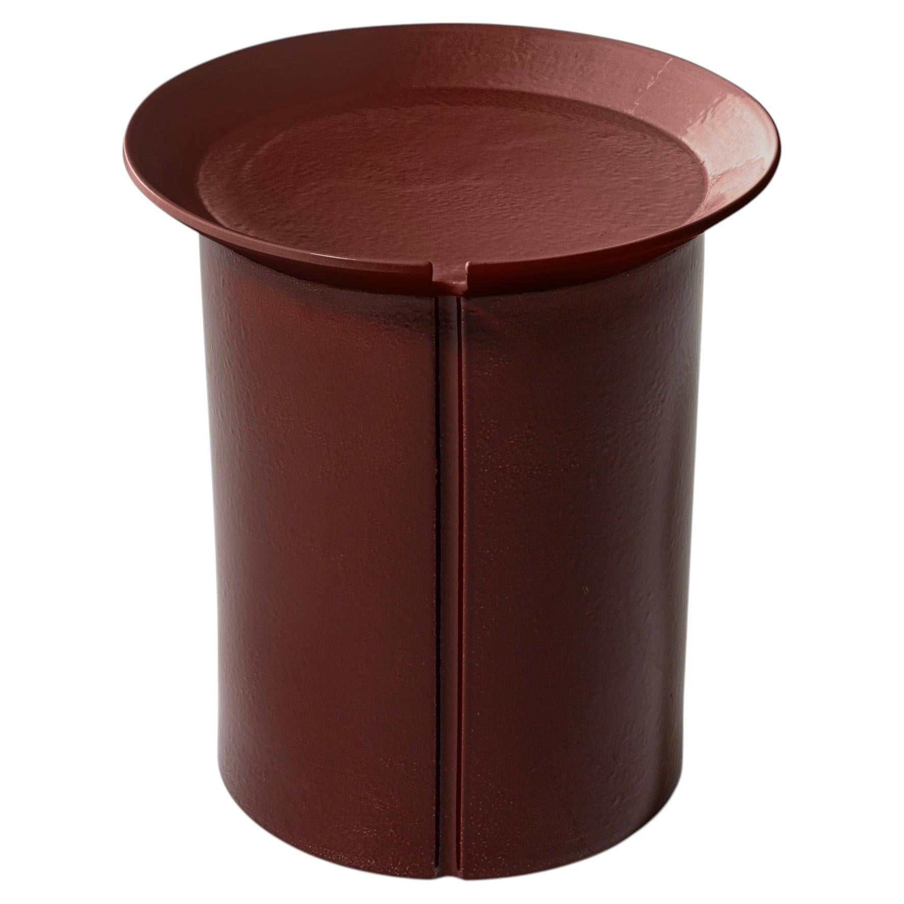Gervasoni BRISE 43 Round Side Table - Federica Biasi - Red
