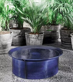 Gervasoni BRISE 46 Round Coffee Table - Federica Biasi - Blue