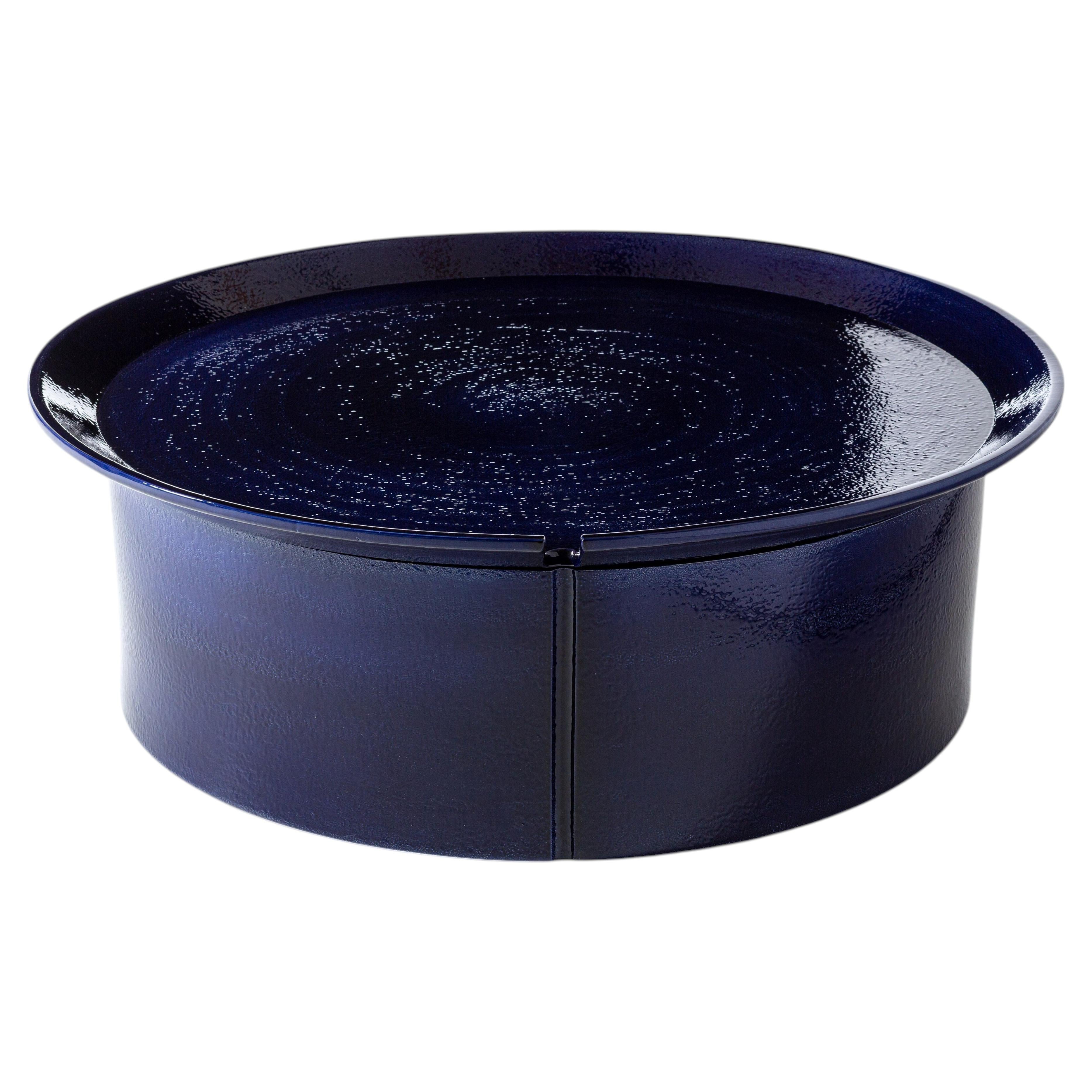 Gervasoni BRISE 46 Round Coffee Table - Federica Biasi - Blue