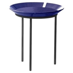 Gervasoni BRISE 53 Round Side Table - Federica Biasi - Blue