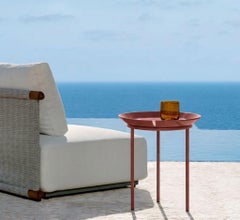 Gervasoni BRISE 53 Round Side Table - Federica Biasi - Red