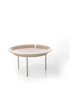 Gervasoni BRISE 54 Round Coffee Table - Federica Biasi - White