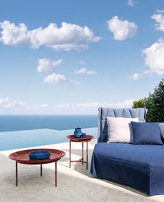 Gervasoni BRISE 56 Round Side Table – Federica Biasi - Blue