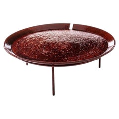 Gervasoni BRISE 56 Round Side Table – Federica Biasi - Blue