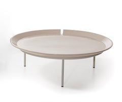 Gervasoni BRISE 56 Round Side Table - Federica Biasi - White
