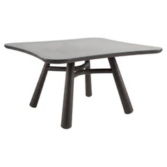 Gervasoni Club 132 Square Table - Blueberry Glass Top