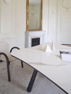 Gervasoni Club 132 Square Table - Calacatta Oro stoneware top