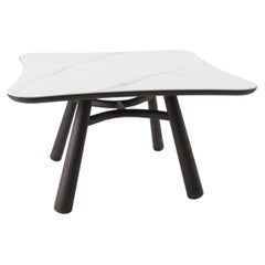 Gervasoni Club 132 Square Table - Calacatta Oro stoneware top