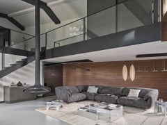 Gervasoni Club Sofa Composition 3 design Roberto Lazzeroni - Soil Loamy