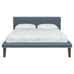 Gervasoni Cocò EK Bed in Munch Upholstery & Walnut Feet by Paola Navone