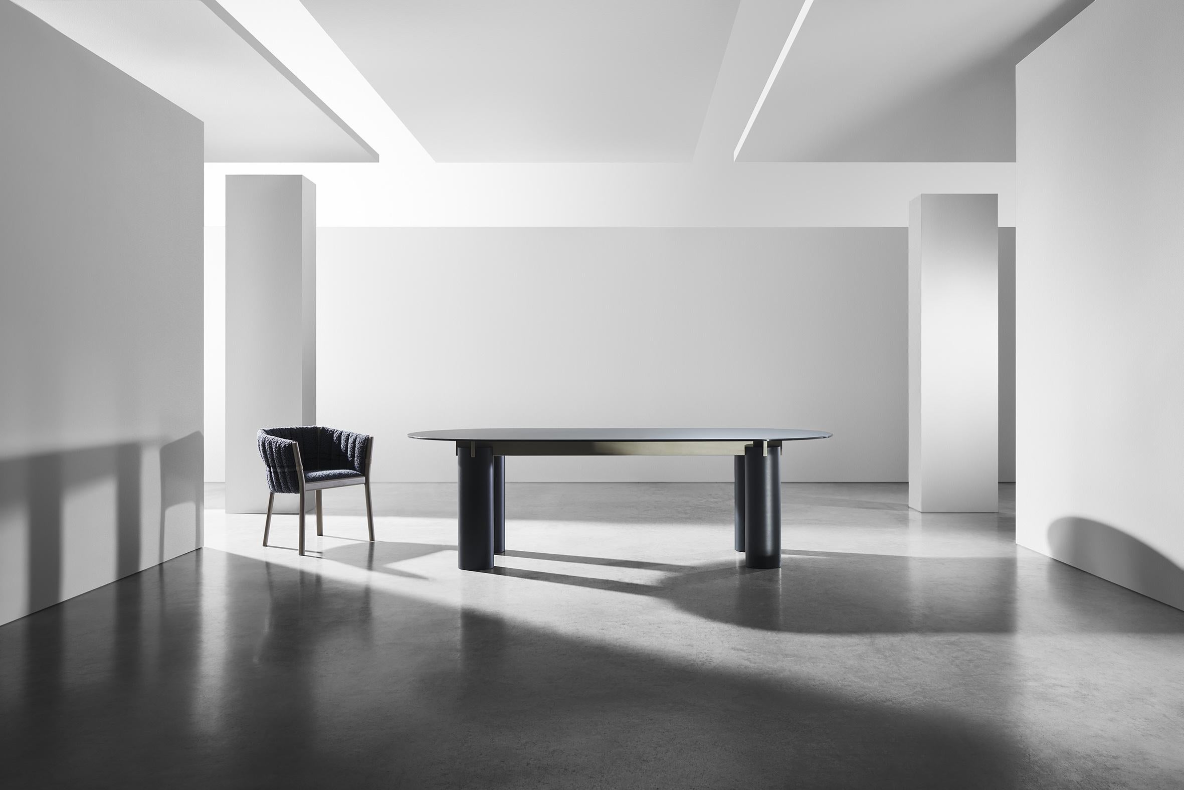 Italian Gervasoni Daen 34 Oval Table by Federico Peri For Sale