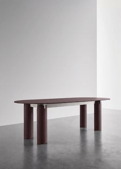 Gervasoni Daen 34 Tavolo ovale con piano in vetro - design Federico Peri - Data