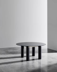 Gervasoni Daen 36 Round Table with Glass Top design Federico Peri