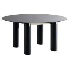 Gervasoni Daen 36 Round Table with Glass Top design Federico Peri