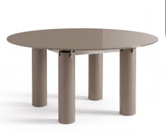 Gervasoni Daen 36 Round Table with Glass Top design Federico Peri - Ginger