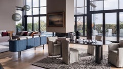 Gervasoni Daen 69 Sideboard with Glass Top – design Federico Peri - Azul