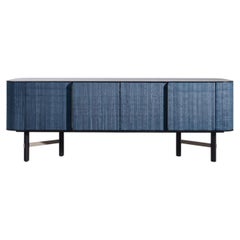 Gervasoni Daen 69 Sideboard with Glass Top – design Federico Peri - Azul