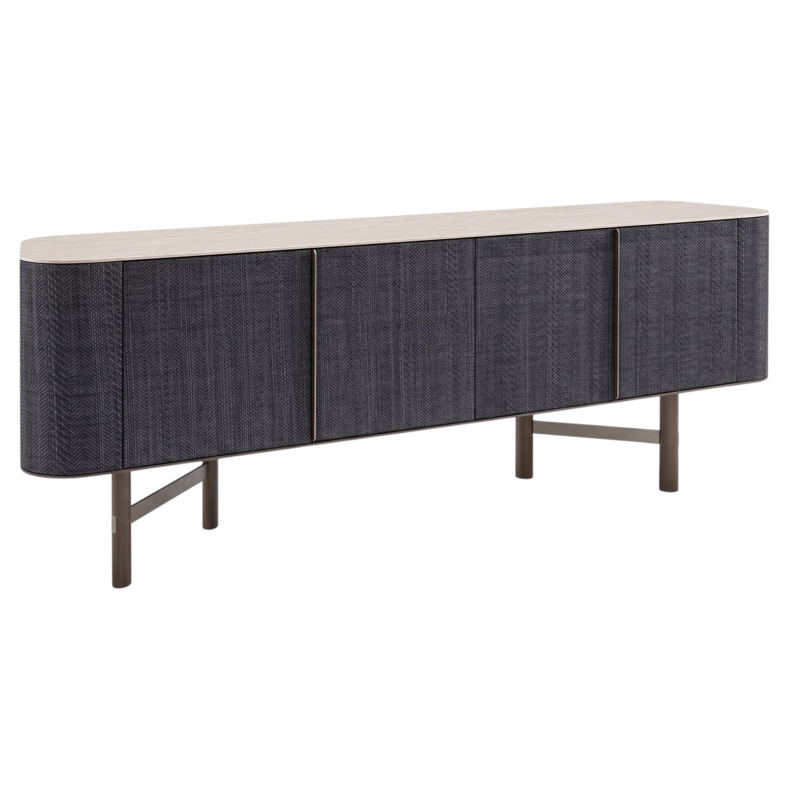 Gervasoni Daen 69 Sideboard with Lecce Stone Stoneware Top design Federico Peri