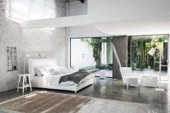 Gervasoni Double Double Bed with 160 cm Slatted Base (63 in) – Lino Bianco