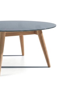 Gervasoni EIDOS 136 Round Dining Table - Glass top - Gabriele & Oscar Buratti