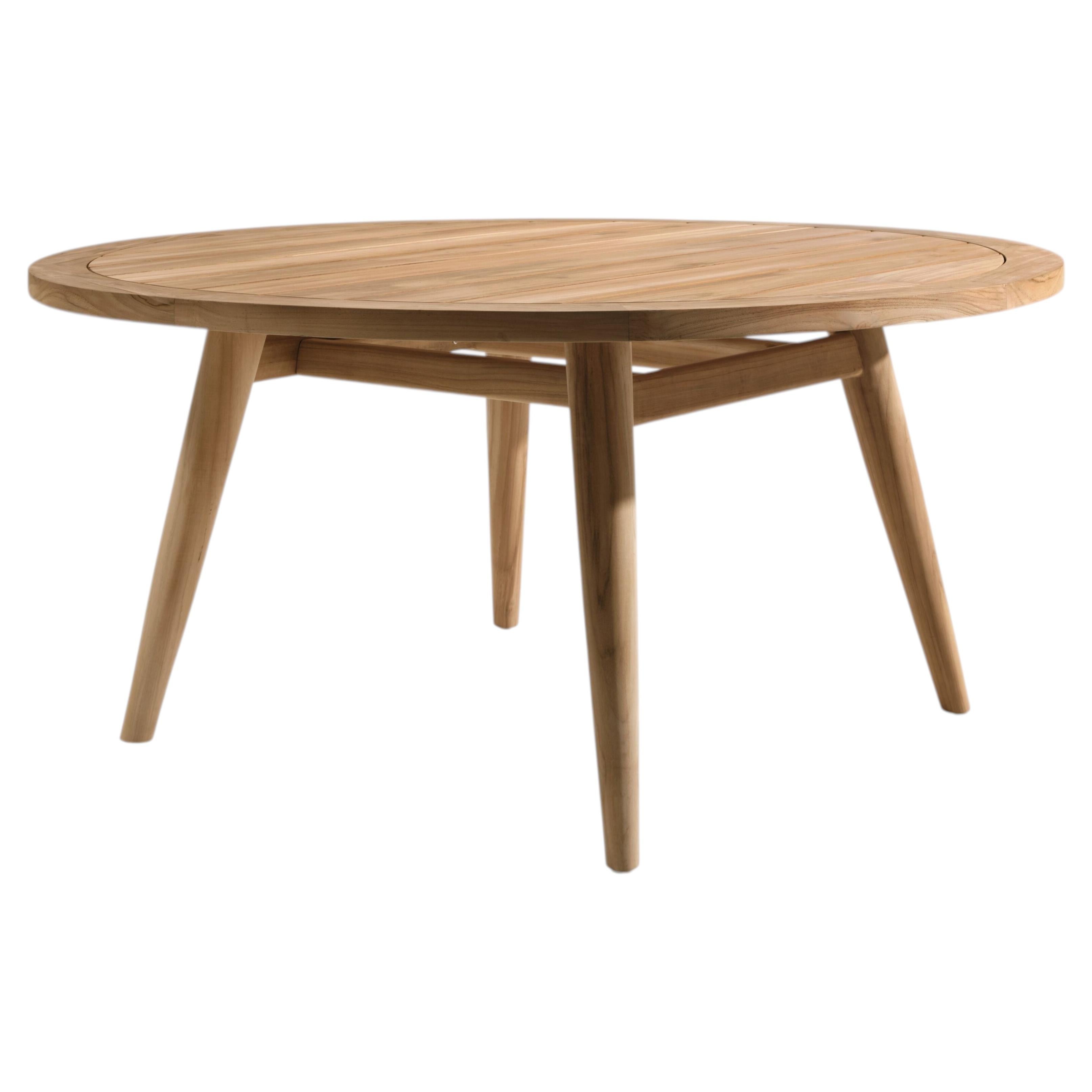 Gervasoni EIDOS 136 Round Dining Table - Teak - Gabriele & Oscar Buratti