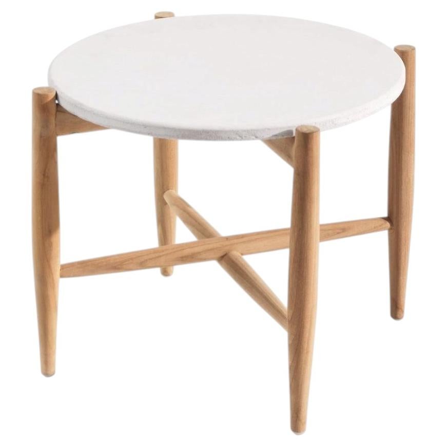 Gervasoni EIDOS 141 Round Coffee Table - Concrete top - Gabriele & Oscar Buratti For Sale