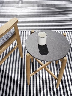 Gervasoni EIDOS 143 Round Coffee Table Gres Lava Stone Gabriele & Oscar Buratti