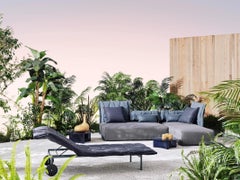 Gervasoni FLAIR 83 Sun Lounger design Gabriele & Oscar Buratti - Daybed - Blue
