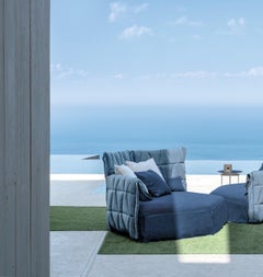 Gervasoni FLAIR Composition 2 Outdoor Sofa - Gabriele & Oscar Buratti - Blue