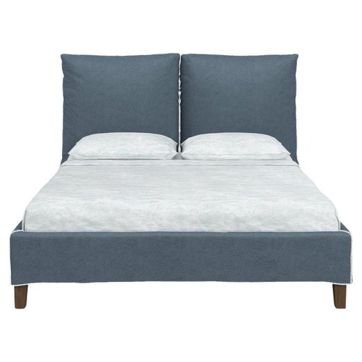 Gervasoni Fly E Bed in Munch Upholstery and Walnut Feet by Paola Navone For  Sale at 1stDibs | gervasoni bed